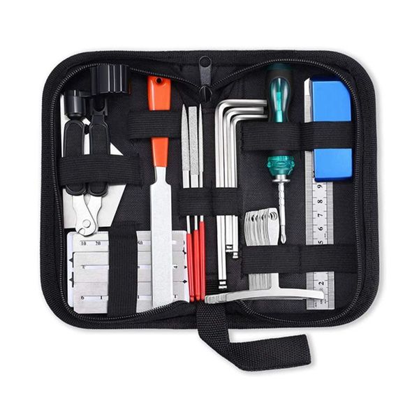 Guitar Repair Tool Kit, String Changing Tool,Measuring Ruler, 25 in 1