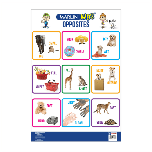 Opposites Chart (Pack Of 5 image