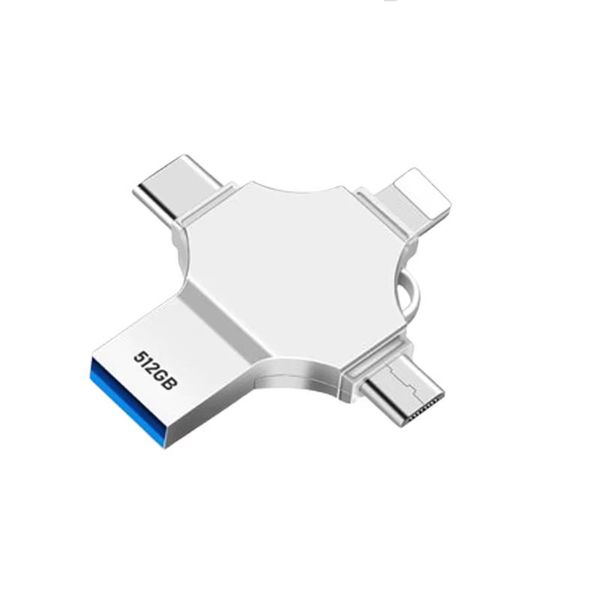 USB Stick 512GB -4 in 1 USB 3.0 Memory Stick USB 3.0 Photo Stick 512GB USB