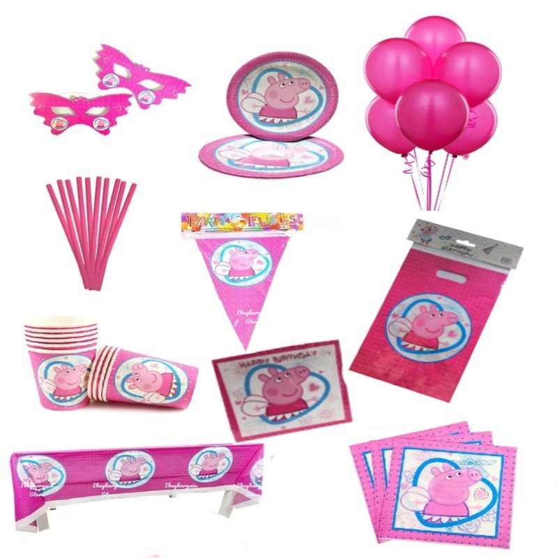 Peppa Pig Party Supplies 73 Piece