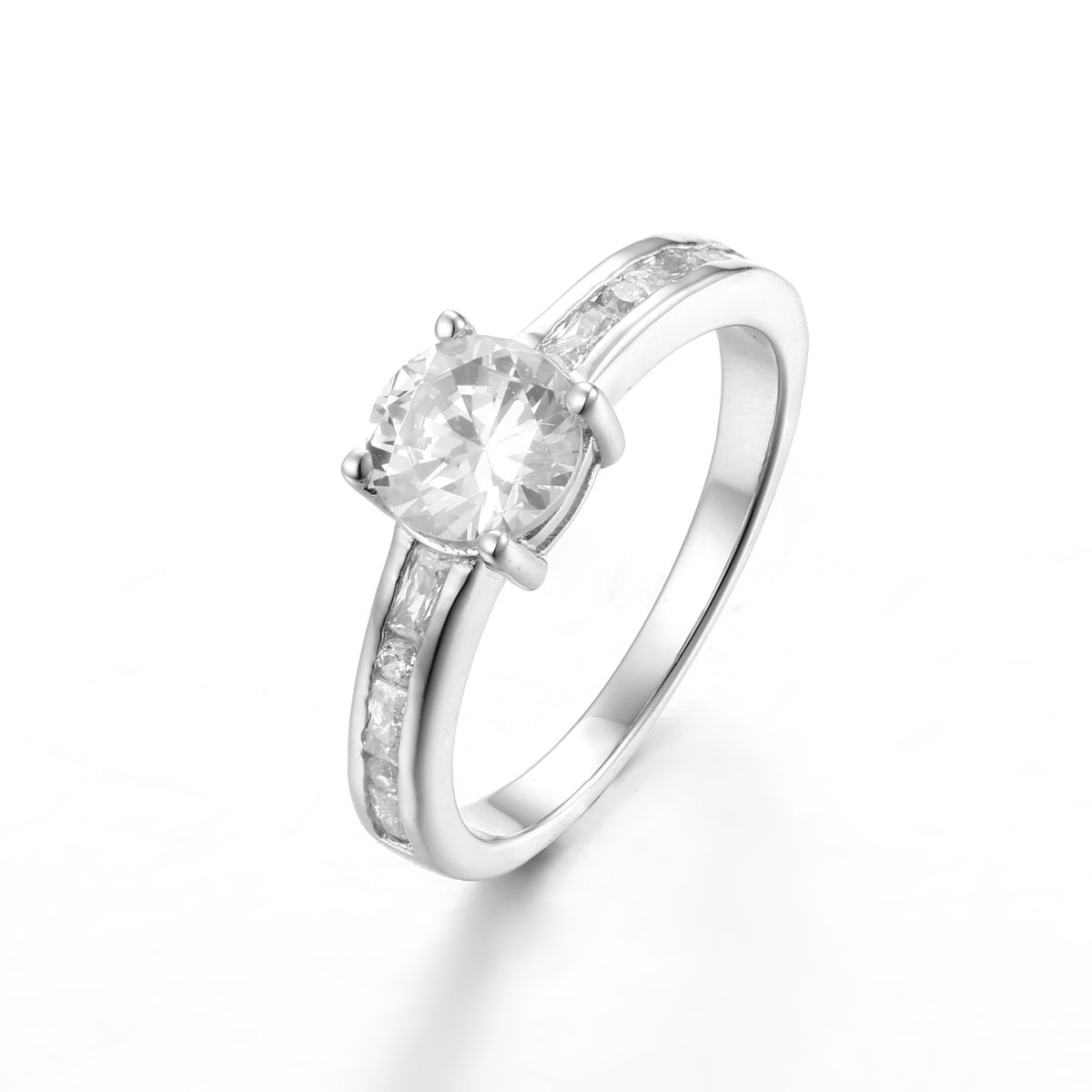 Sterling Silver Solitaire Engagement Wedding Ring SR00010 Shop Today