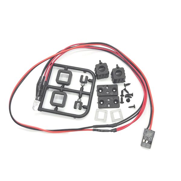 Roof Light Luggage Rack Led Spotlight Base for Scx24 Rc Car Square