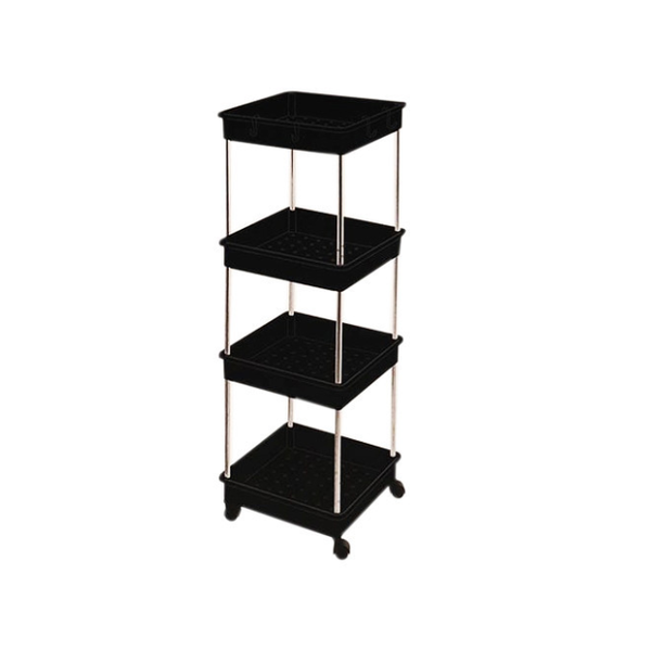 4 Tier Bathroom Rack - Black