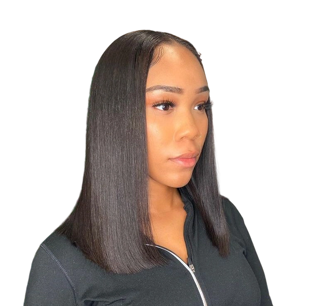 14 inch 5x5 Super Double Drawn Wig Vietnam Glueless Bone Straight Wig