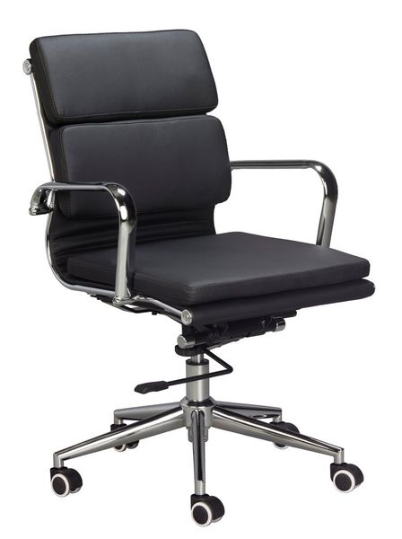 Classic PU Cushion Medium Back Office Chair