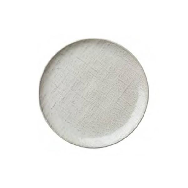 Luzerne Knit Reactive White Round Coupe Plate 24 Pcs