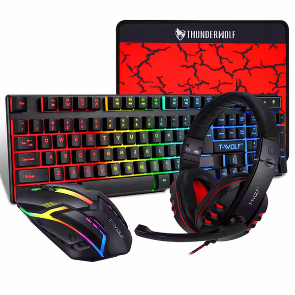 4-in-1 Gaming Combo - TF800 (Keyboard, Mouse, Headset &amp; Mouse Pad)