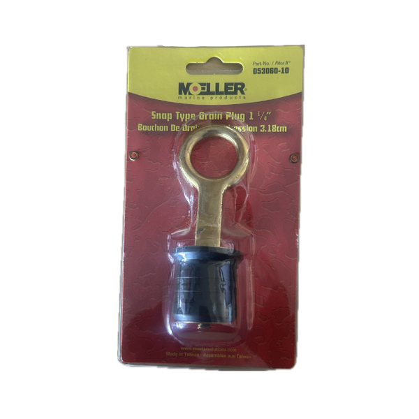 Moeller - Snap Down Drain Plug For Boats