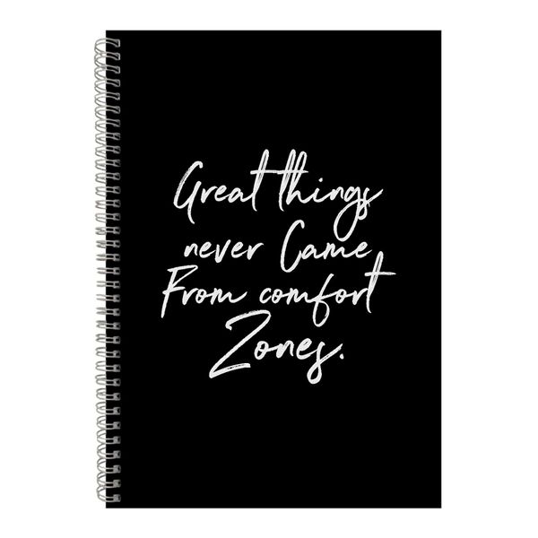 Great Things A4 Notebook Spiral and Lined Motivational Graphic Notepad 141