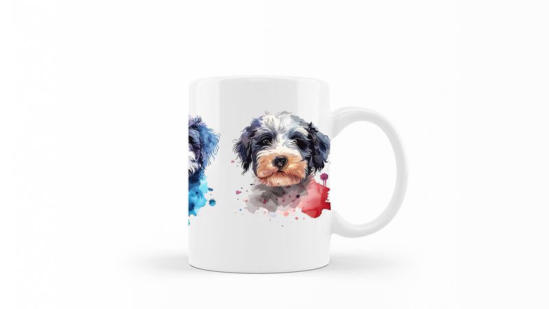 Old-English-Sheepdog Printed Coffee Mug
