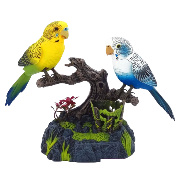 Electric Singing Parrot Birds Toys Battery Operated Office Desk Home Decor