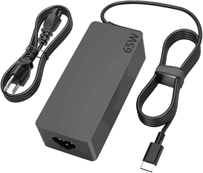 Universal 65W Type-C Laptop Charger Fast PD Power Adapter &amp; AC Power Cord