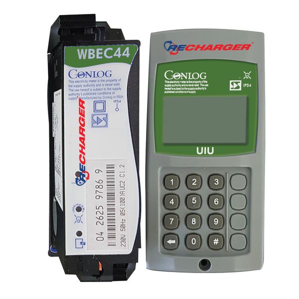 Recharger - Conlog Single Phase Din Rail Split Wireless (RF) 80Amp Prepaid Electricity Meter