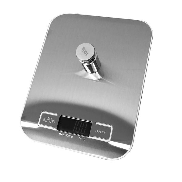Electronic Kitchen Scale11lb Stainless Steel Digital Portable Kitchen Scale