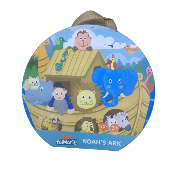 80 pieces Jigsaw Puzzle with Handle Box - Noah's Ark