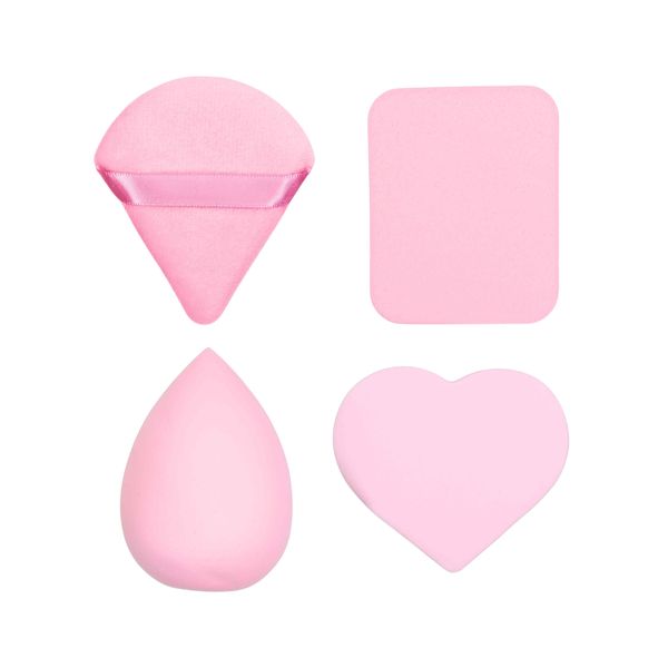 Deluxe Foundation Blending Microfiber Makeup Sponges and Puffs - Set of 8