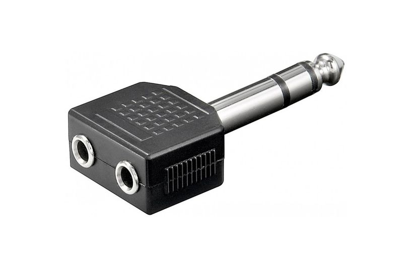 6.3MM(Male) TO 2X6.3MM(Female) PACK 2 ADAPTER