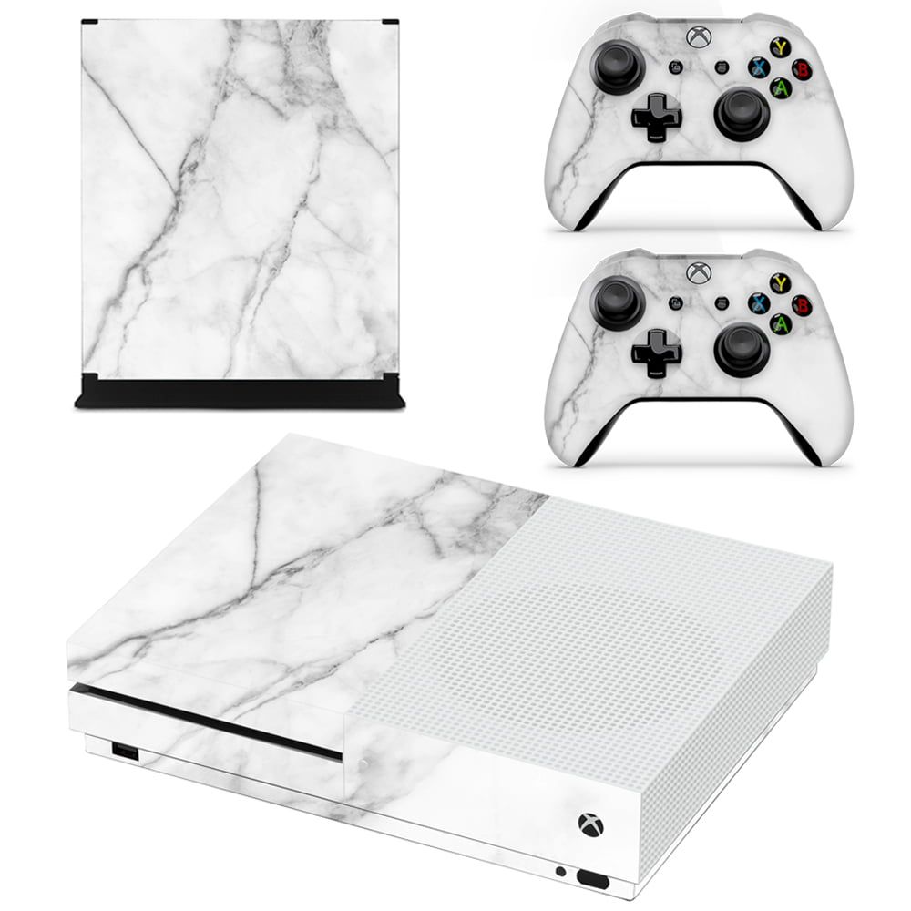 SkinNit Decal Sticker Skin For Xbox one S: White Marble | Shop Today ...