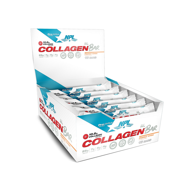 Collagen Bars Peanut Choc 16 x 50g Bars