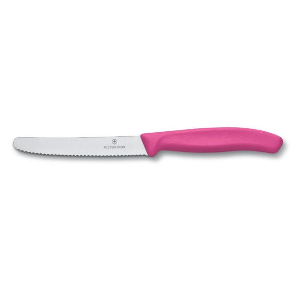 Victorinox Table Knife Serrated 11cm Pink