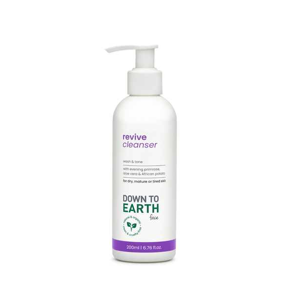 Down to Earth Revive Cleanser 200ml | Ageing skin &amp; dry skin conditions