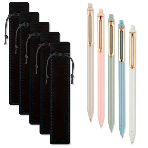 Velvet Rose Signature Pen Set - With Velvet Sleeves - Set of 5