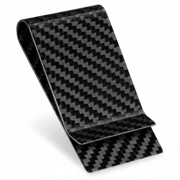Slim Carbon Fibre Texture Card Holder Money Clip