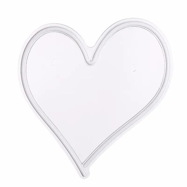 USB Powered Large Heart Neon Lamp with Back Plate + On Off Switch