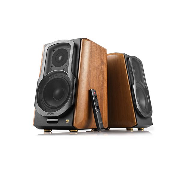Edifier S1000MKII 2.0 Powered Bookshelf Speakers-Brown