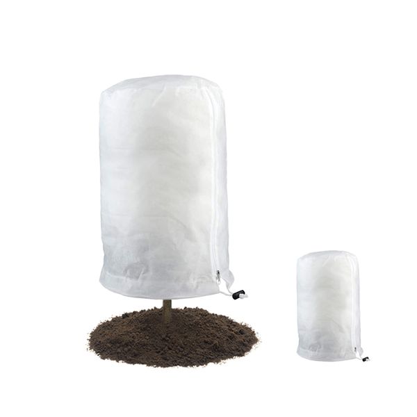 White Dome Plant Cover 80X100Cm Drawstring image