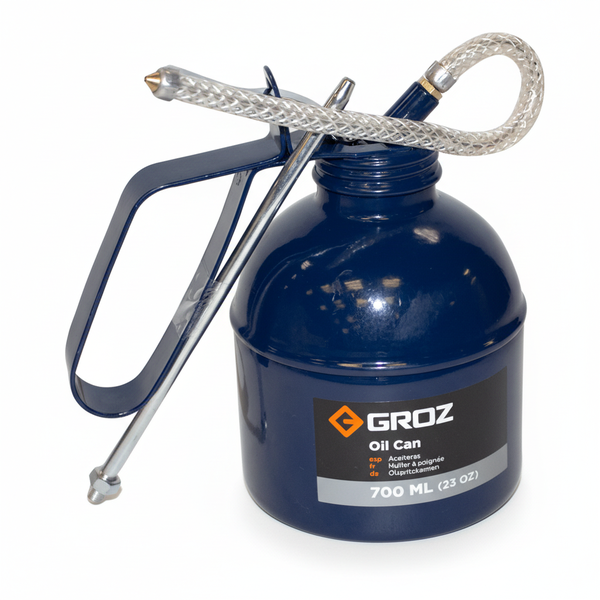 Groz 700ml Heavy-Duty Oilcan with Flexible and Rigid Spouts