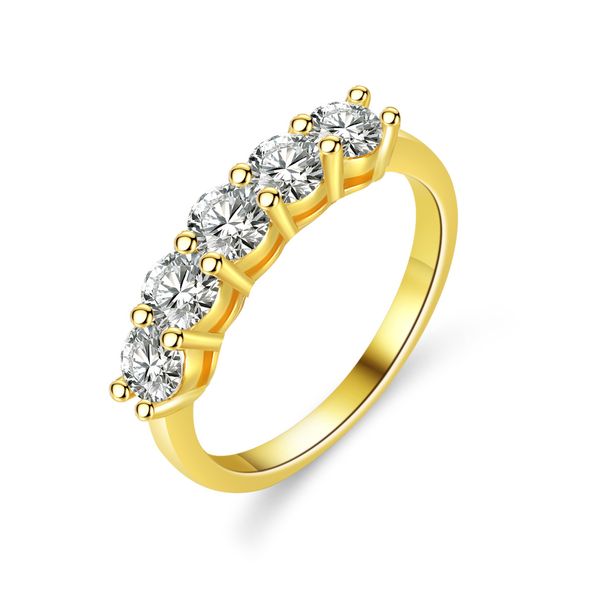 ZELTRYN S925 Silver Moissanite Five-Point Star Ring