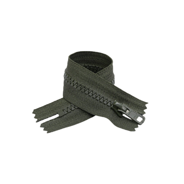 YKK Closed End Zip - 10 Pack Bottle Green