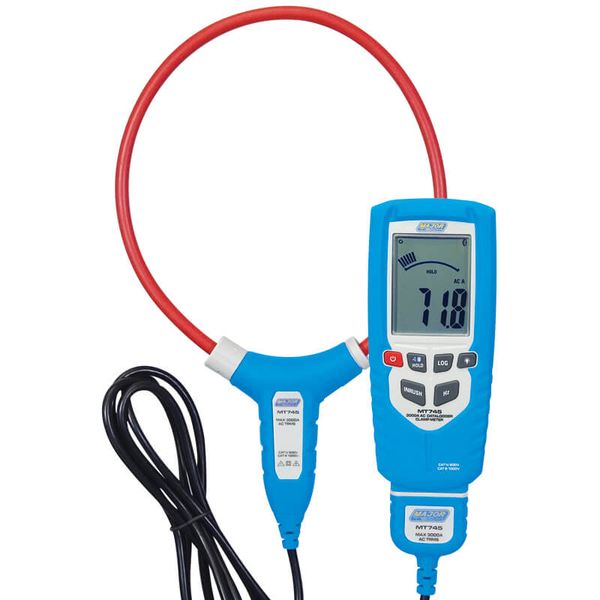 Major Tech True RMS Flexible AC Current Clamp Meter with datalogger (MT745)
