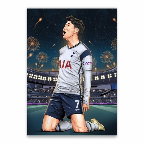 Heung Min Son Cartoon - A1 Poster