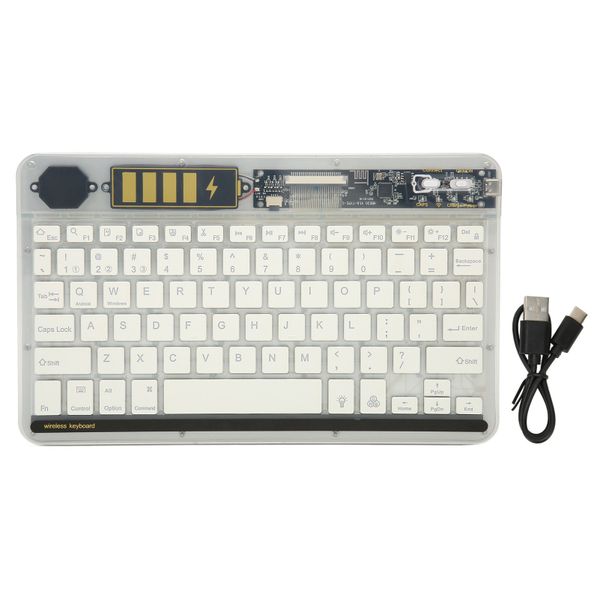 10" Transparent Keyboard Multi Device, Ultra Thin
