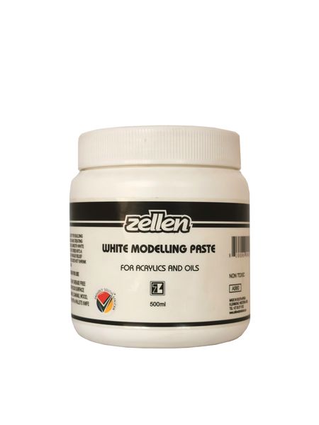 Zellen Artists' White Modelling Paste 500ml