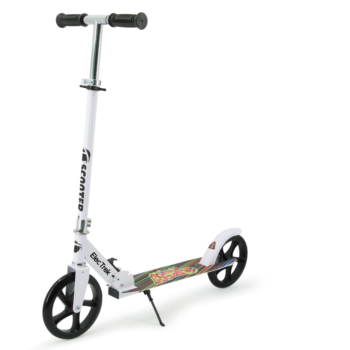 Kick Scooter-Large 8" Wheels, Foldable, Adjustable Handlebars, Lightweight