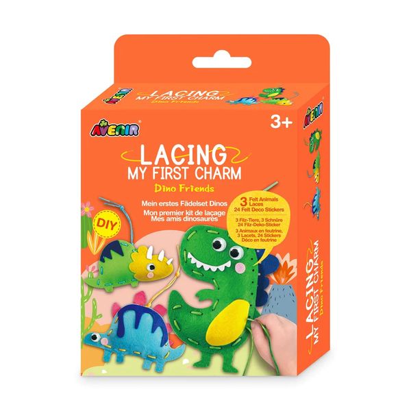 Lacing My first Charm - Dino Friend