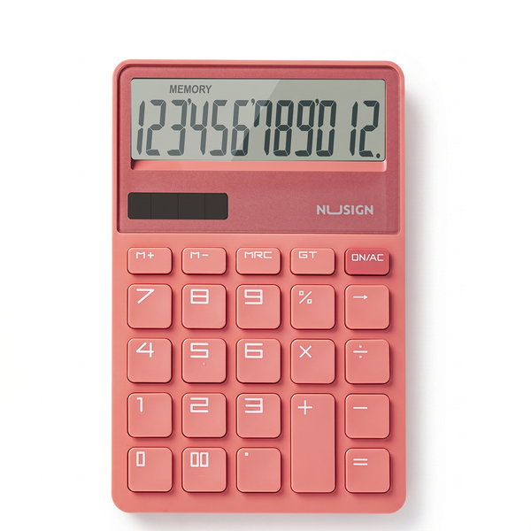 Deli Nusign Basic Calculator Slim Solar Battery Dual Power Corporate Office