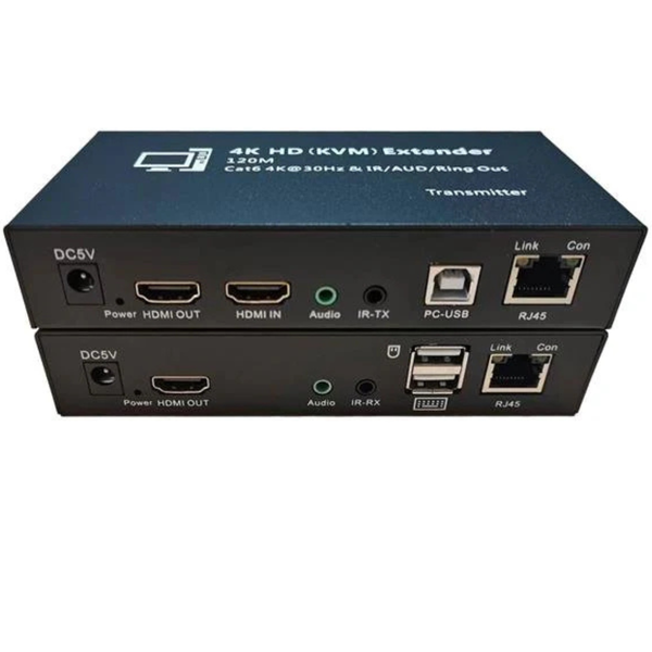 HDMI KVM IP Extender PST-120 T1 - 4K HDMI Over IP Extender (120M)
