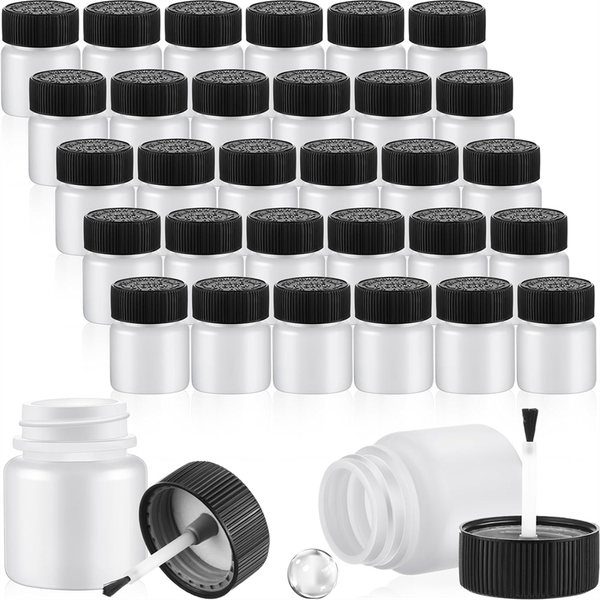60 Pieces Touch Up Paint Bottles 30 Ml Empty Compatible with Universal