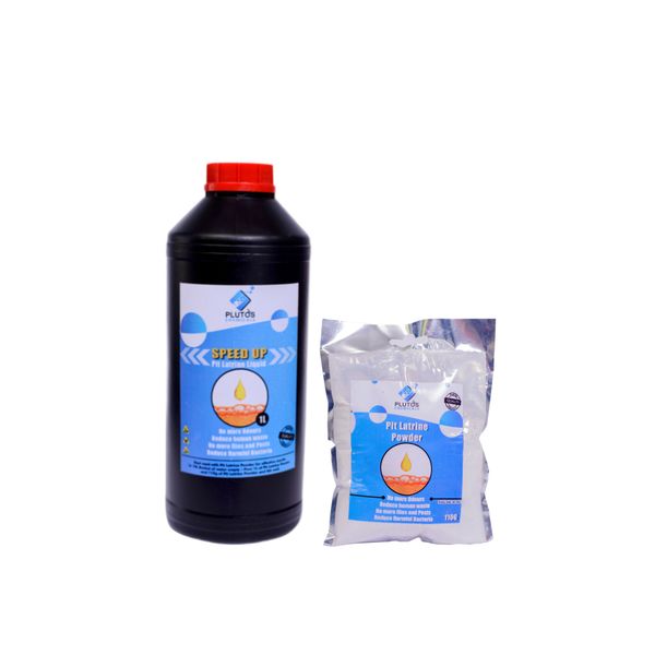 Pit Latrine Combo - Digest , Sanitize and Removes Bad Odor from Toilet