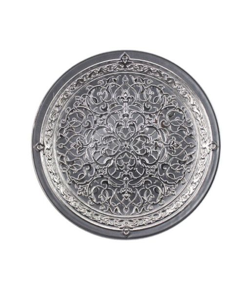 Irena Plate Instanbul 35cm Light Grey &amp; Silver