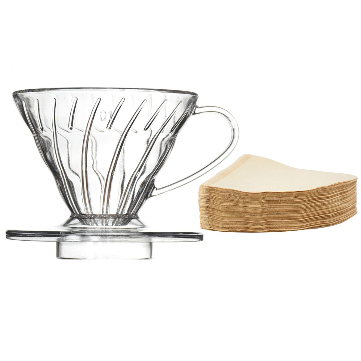 Coffee Filter Paper Set Coffee Pour Over Dripper Reusable Coffee Drip Cup
