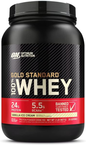Optimum Nutrition Gold Standard 100% Whey 2lb - Vanilla Ice Cream