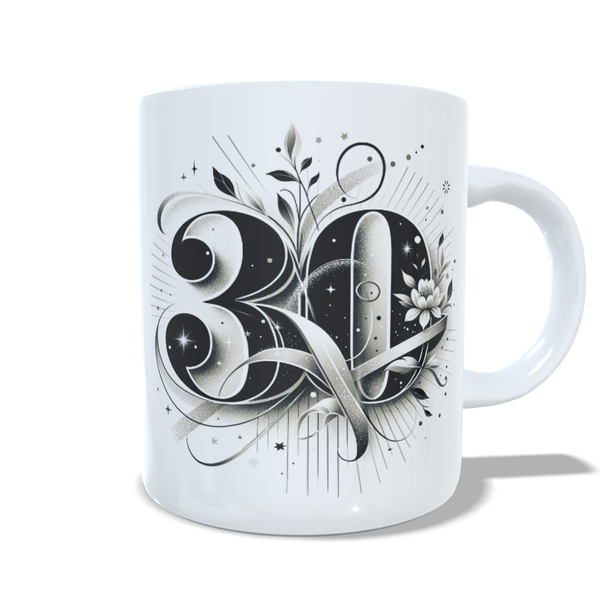 Beautiful 30th Birthday Mug
