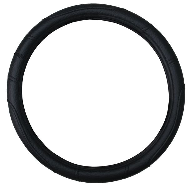 ACA - Steering Wheel Cover - Black Faux Leather