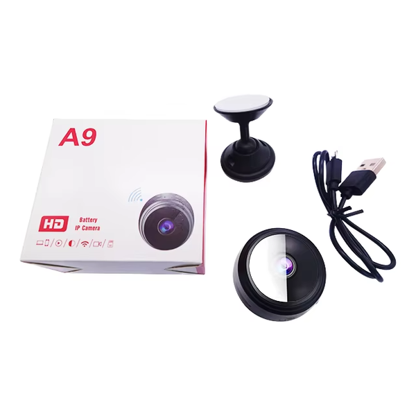 Mini WiFi HD Security Camera - Wireless Remote Monitoring - Black