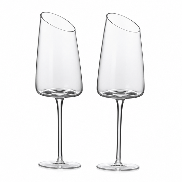 Wine Glasses Set of 2 with Elegant Design for Home Entertaining